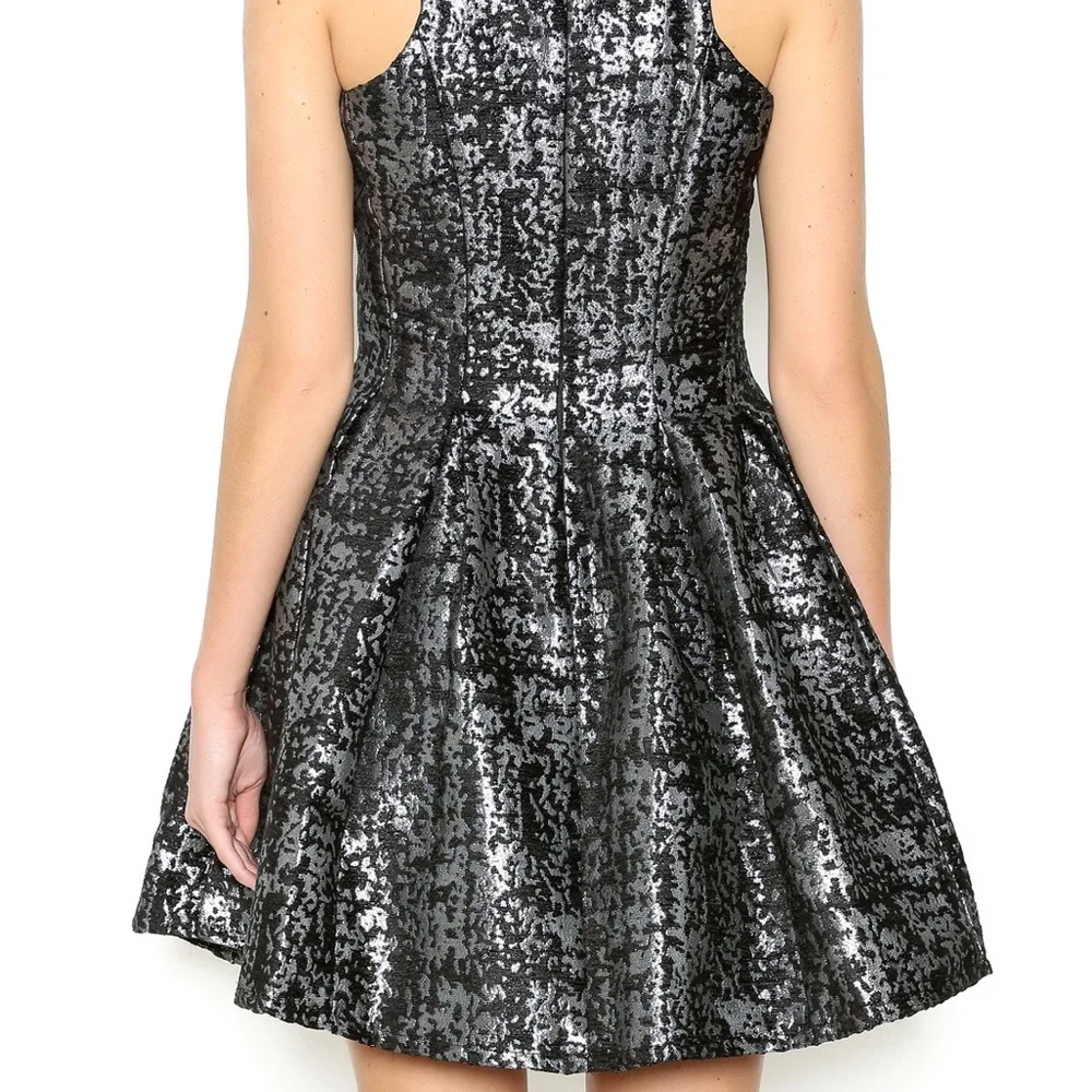 Do + Be JACQUARD DRESS‎ A-line Dress Fit and Flare Holiday Party New Years - Picture 3 of 11